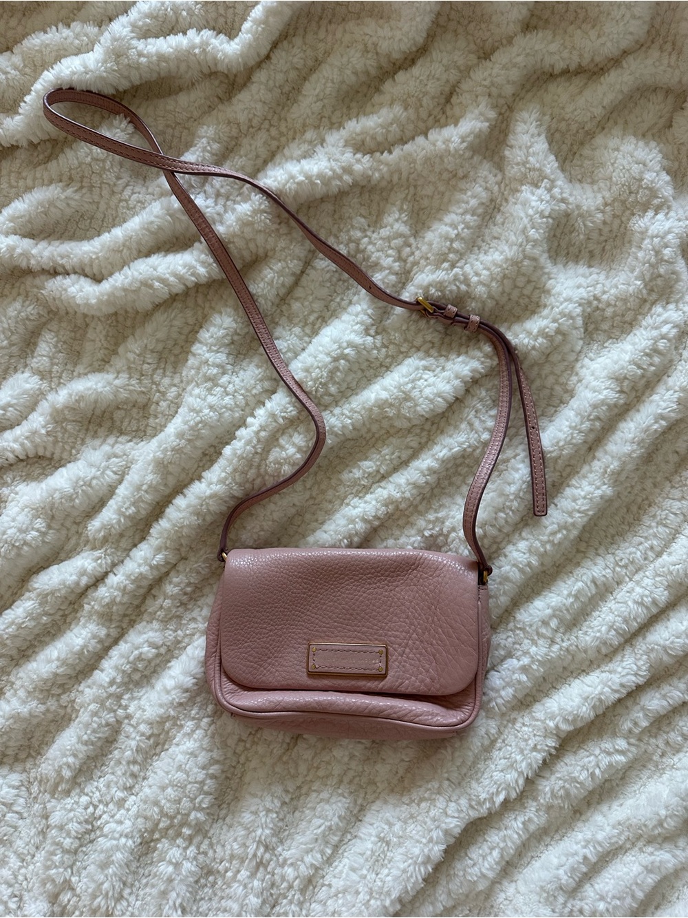 Marc By Marc Jacobs Dusty Rose Leather Crossbody Bag